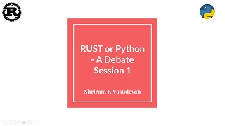 1. RUST vs. Python - A Quick view