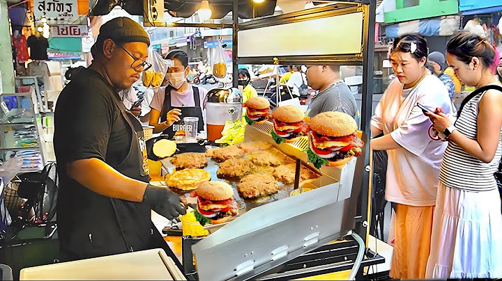 Long Queue Before Opening! Thai Chef Cooked Beef & Chicken Burgers | Thai Street Food