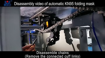 Fully Automatic High Speed Folding N95 Mask Machine Disassembly