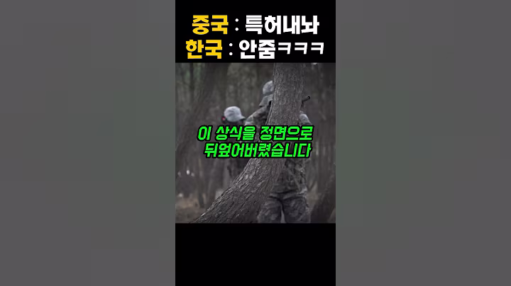 한국이 중국에 특허 등록을 안한 이유