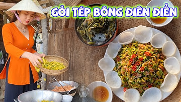 Thưởng Thức Đặc Sản Gỏi Tép Bông Điên Điển Ăn Với Bánh Phồng Cùng Gia Đình Bích Hương Nhé