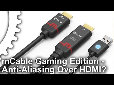 Wideo: Recenzja Marseille MCable Gaming Edition: Sprzętowe Wygładzanie Krawędzi Za Pomocą Kabla HDMI?