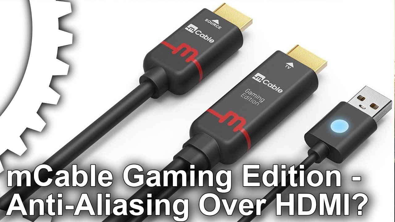Hardware AA from an HDMI cable? mCable Gaming Edition Review!