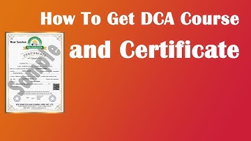 How To Get DCA Course and Certificate (Updated) - Acme Collins School