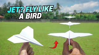 NEW PLANE! A Jet-Like Paper Airplane with Wings that Flap Like a Bird