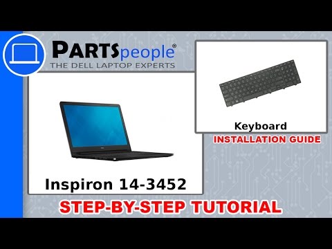 Dell Inspiron 14 3452 P60g003 Keyboard Removal And Installation