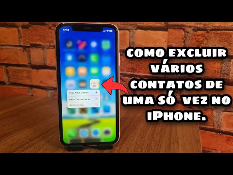 Como apagar vários contatos de uma só vez no iPhone.