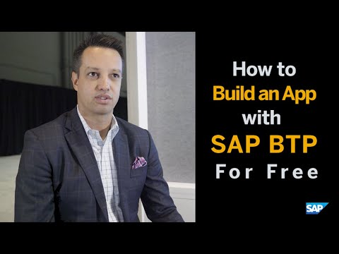 How to Build an App  with SAP Business Technology Platform For Free  - No Code, Just Drag & Drop