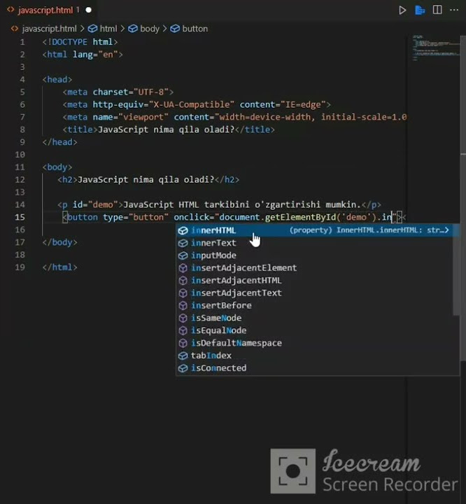 JavaScript nima qila oladi? - YouTube