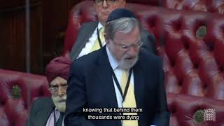 Rabbi Sacks on worldwide antisemitism (House of Lords, 20th June 2019)