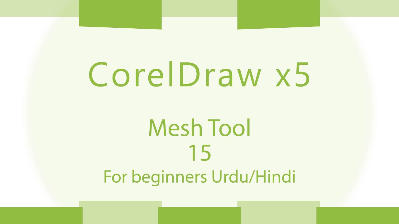 how to use a mesh tool in coreldraw beginner lesson 15 in hindi/urdu ...