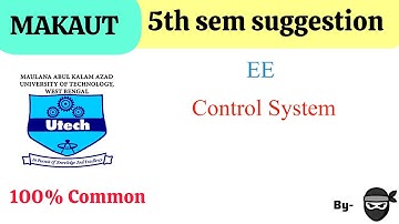 Control System EE 5TH semester suggestion #makaut