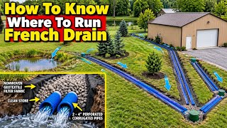 How to Design a French Drain System - Where To Run the Pipe