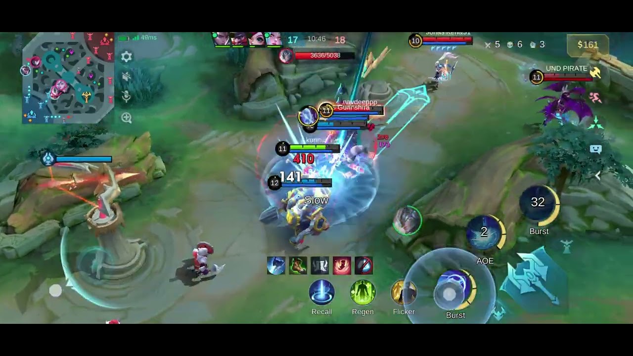 Layla solo playing 16kills Nana save the game though 