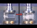 What Happens if You Crush a Vacuum Chamber Under Water with Hydraulic Press?