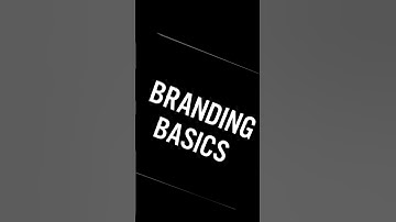 Branding Basics - LIVE every other Wednesday @ 12pm PT