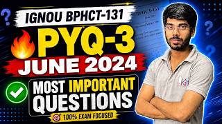 IGNOU BPHCT 131 PYQ June 2024 Most Important Questions with Solution B Sc Physics Part 3