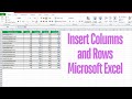 How to Insert Columns and Rows in Excel | Excel Tips Tutorial