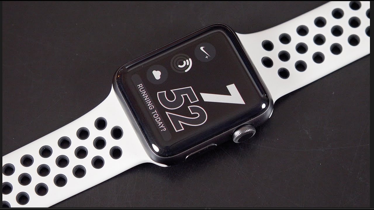 black and white nike apple watch band