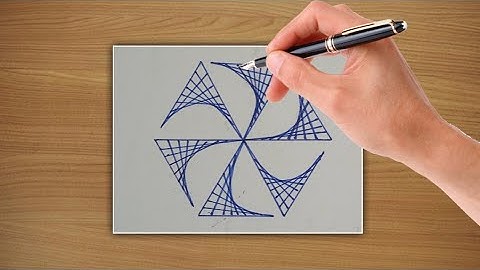 Hexagon spiral drawing || How to draw Geometric drawing