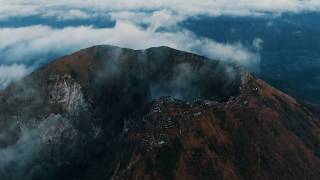 Mount. Batur ( Active Volcano ) BALI by Drone 4K