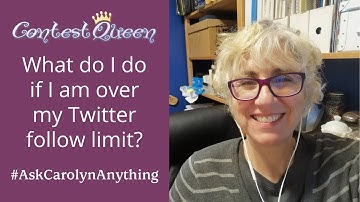 What do I do if I am over my Twitter follow limit?