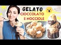 GELATO AL CIOCCOLATO e ALLA NOCCIOLA FATTO IN CASA SENZA GELATIERA | Diana e Alessio ricette