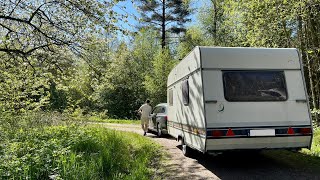 Escape to the Wild: Camping by the Lake, Finding Peace in Nature`s Beauty🌿🚗🌅🏞️