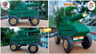 How to make Indian?? Army Tank at home from matchbox   ||  Colourfull matchbox DIY Tank  ...