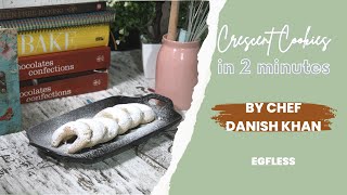 Crescent cookies like Europe | Eggless cookies | Christmas Cookies