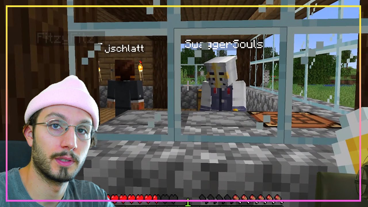 bbno$, fitz, jschlatt and swaggersouls minecrafting very hard (epic smp)