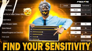 Find Your PERFECT SENSITIVITY | Check 100- 200 Sensitivity In Free Fire🥵 Free Fire Max