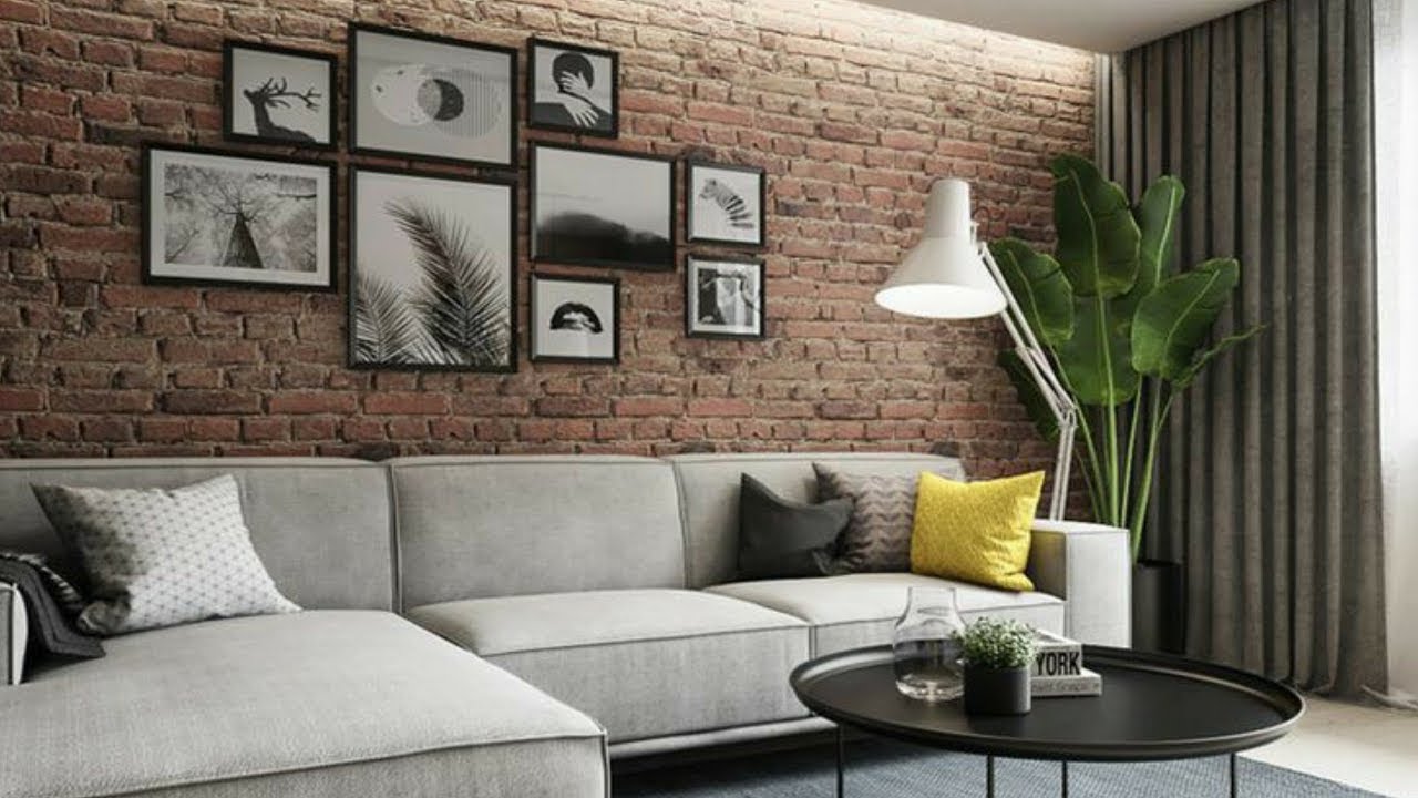 Modern Brick Wallpaper Living Room