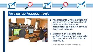 Using Authentic Assessment to foster Effective Learning