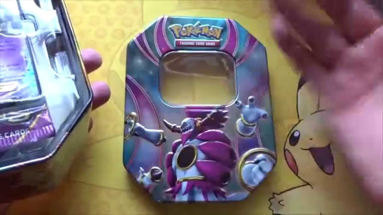 Pokemon TCG Powers Beyond Hoopa EX Tin Opening