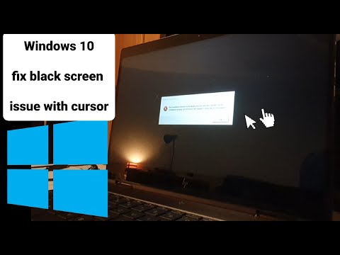 black screen after login windows 10