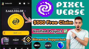 $500 ফ্রিতে ইনকাম ইনভেস্ট ছাড়াই || Pixelverse New Telegram Mining Bot || Pixel Verse New Airdrop ||