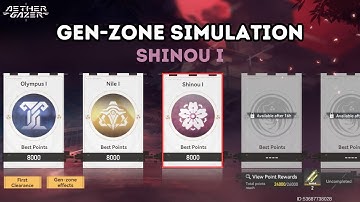 [Aether Gazer] Karasugo Imbroglio: Gen-zone Simulation - Shinou I (Max Difficulty)