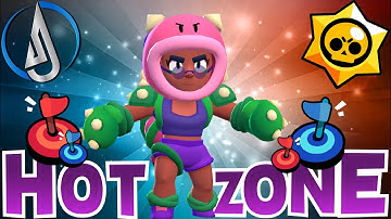 BRAWL STARS HOT ZONE WITH ROSA