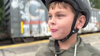 Ballardvale Station - Freight Train - September 25, 2022