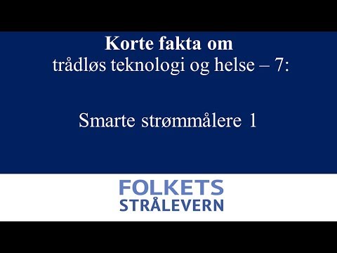 Trådløs teknologi og helse | Smarte strømmålere del 1