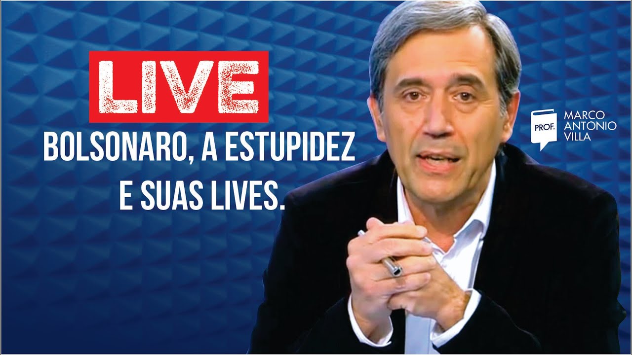 Bolsonaro, a estupidez e suas lives. Live de 30/10/20.