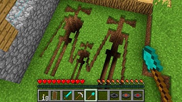 HOW NOOB FOUND SIREN HEAD FAMILY TUNNEL IN VILLAGE!? Minecraft NOOB vs PRO TROLLING UNDERGROUND TRAP