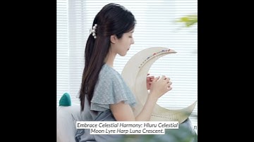 Introducing the Hluru Celestial Moon Lyre Harp Luna Crescent, the perfect gift