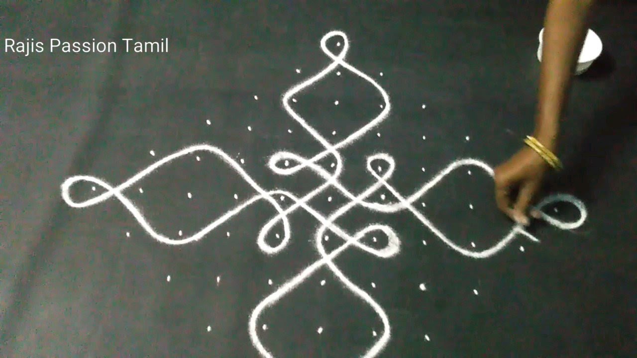 Kambi kolam|| 11-1 dot Sikku Kolam|| Neli kolam|| Rajis Passion Tamil