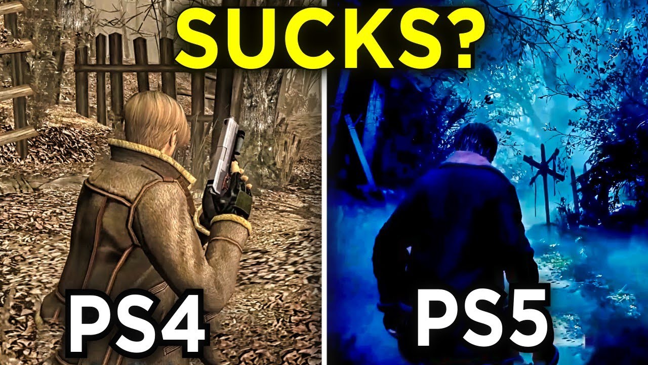 Resident Evil 4 Remake PS5 vs. PS4 - Physics & Details Comparison 