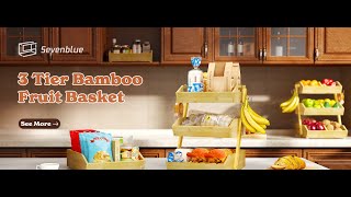 3 Tier Bamboo Fruit Basket Installation video