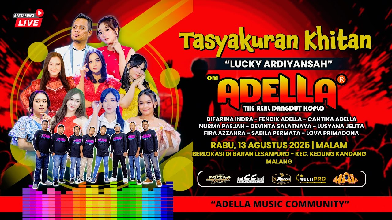 🔴LIVE STREAMING OM ADELLA TASYAKURAN KHITAN "LUCKY ARDIYANSAH" MALANG 🔴LIVE STREAMING OM ADELLA TASYAKURAN KHITAN "LUCKY ARDIYANSAH" MALANG
