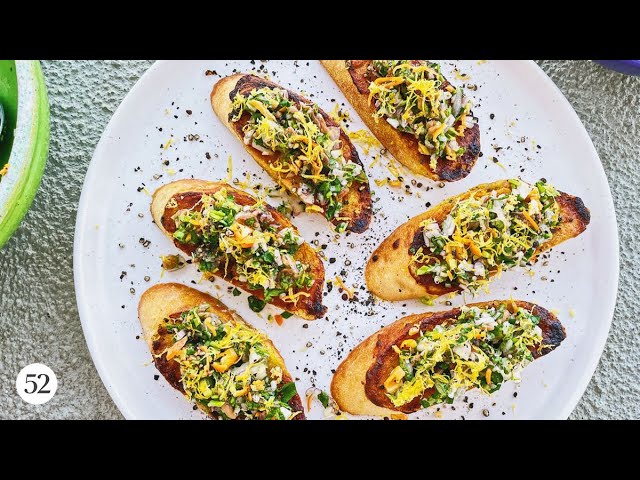 Anchovy Lovers’ Crostini | Recipe This or That #shorts | Food52
