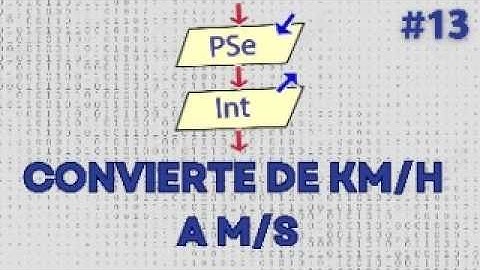 Convertir de KM/H a M/S EN PSeint | CURSO PSEINT #13